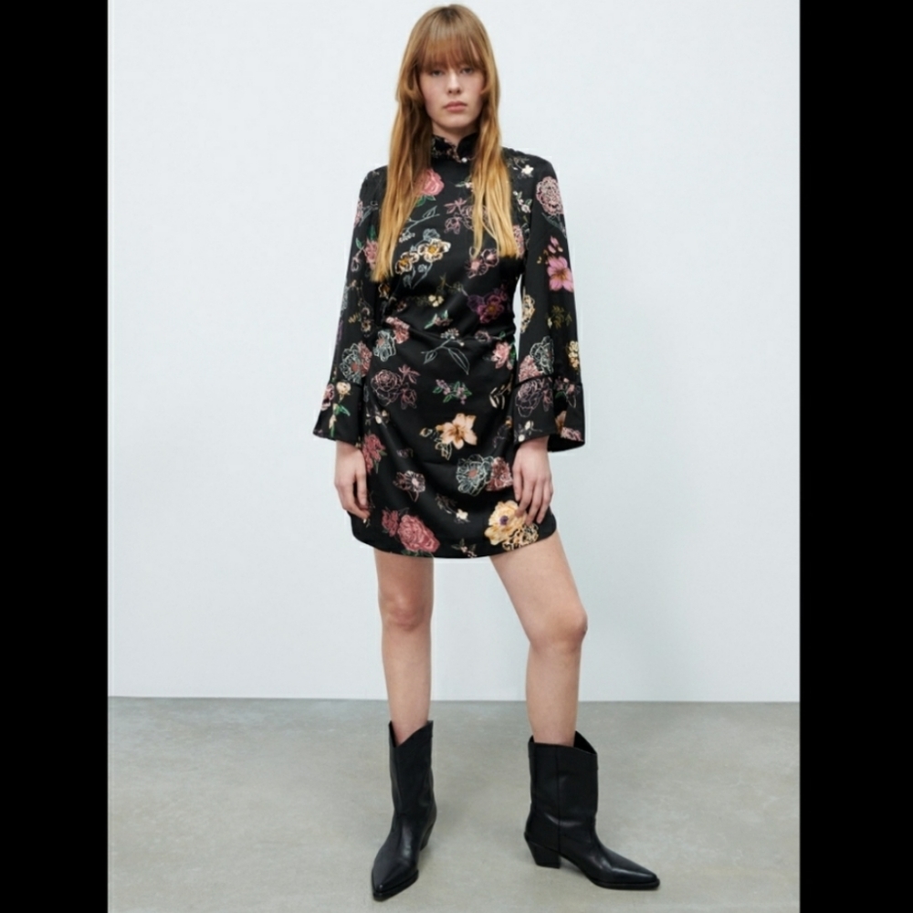Zara floral dress
